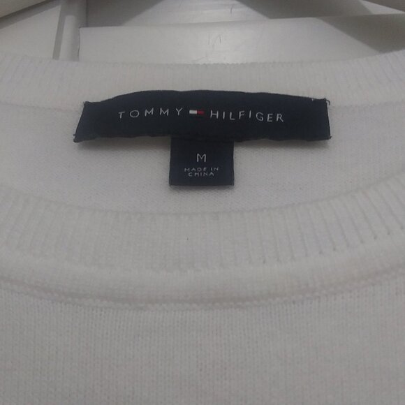 Tommy Hilfiger Sweater Colorful Iconic Color Block Striped Round Neck Pullover - Picture 3 of 7